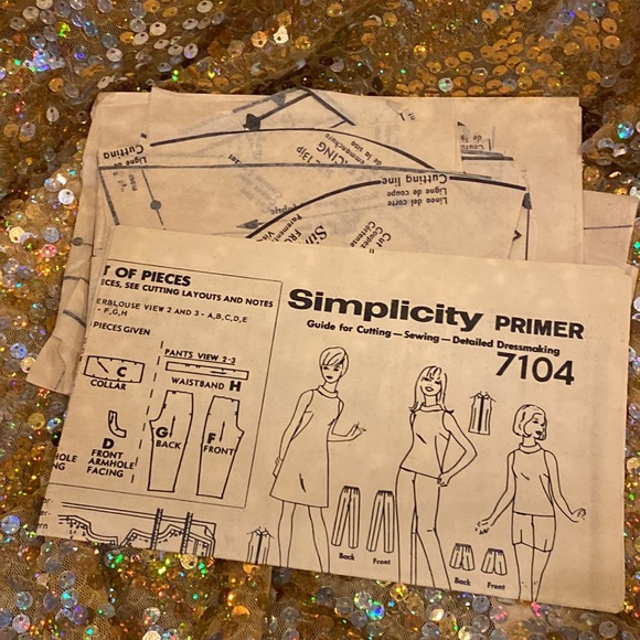 1967 Vintage Simplicity Jiffy Wardrobe Pattern #7104 - Picture 9 of 9